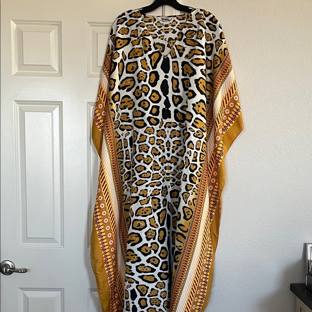 Winlar Leopard Print Lounge Dress
